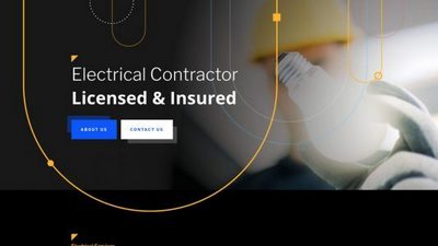 electrician website design sample